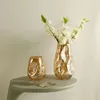 Vase不規則な形のガラスの花瓶ファッションフラワーアレンジメントモデルハウスホームデコレーション