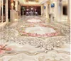 Wallpapers marmeren cameo parket vloer aangepaste po zelfklevende 3D waterdichte muurschildering schilderen