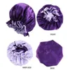 Hat Clippers Hair Night Double Silk Side Wear Women Head Cover Sleep Cap Satin Bonnet For Beautiful -Wake Up Perfect Daily Factory Sale