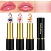 HELLOKISS Jelly Flower Lipstick Hydrating and Hydrating Make Up Coloring Gold Foil chauffant le rouge à lèvres