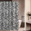 Cortinas de chuveiro mtuove cortina moderna zebra dacron design à prova d'água e fabricantes de espessamentos à prova d'água