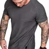 Men's Hoodies Spring/Summer Leisure Fashion Solid Color T-shirt Sports Short Sleeved Summer