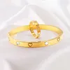 Item de moda Bracelete Cart Chain Heart Diamond Ring para jóias para mulheres de luxo