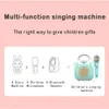 Bluetooth Kids Wireless Music Player Childrens Karaoke Singing Machine Toy Dinger для мальчика Girl Party Led Light Support TF 240514