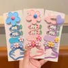 Accessoires de cheveux 6pcs / ensemble Colorful Flower Girls Clips Hair Clips Corée Cloud Carot Shape Hair Pins Sweet Baby Bb Clip Barrets pour enfants Accessoires de cheveux