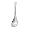 Spoons Gold Silver Stainless Steel Spoon Flatware Long Handle Polished Soup Anti-scald Korean Kitchen