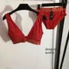 Projektant Bikini Beach Swimsuit damskie Kąpiec Kąpiec seksowne luksusowe trójkąt bikini brzegowe szorty dwuczęściowe