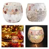 Lâmpadas de mesa feitas de mosaico de mosaico artesanal Jar Tealight Hotors Pen Home Decor Gifts