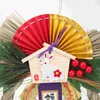 Fleurs décoratives japonais style pendentif ornements décor du restaurant de sushi restaurant couronne de paille