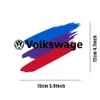Adesivi per auto 1pcs Emblema dell'auto adesivi per la porta della porta del corpo per la decalcomania per la Volkswagen Golf Passat Passat Touran Jetta Accessori T240513