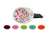 30mm aromaterapi Essential Oil Diffuser Locket Black Magnet Opening Car Air Freshener with Vent Clip Felt Pads9197457