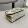 Rhinestone Evening Bag Wzór serca Silver Clutch Womens Fashion Diamond Bankiet Sprzęgło i torebka Wedding Portfels dla dziewcząt Party Clut