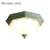 Ceiling Lights American Pastoral LED Light Bedroom Balcony Aisle Child Room Modern Simplified Dome