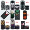 Bandana sömlös huvudduk Skull Magic Bandanas Face Mask Halloween Ride Bandanaghost Scarf Neck vandring Scarves Balaclava Masker Ghost S