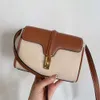 Omuz Akşam Çantaları Yumuşak16 Mini Boyut Kafa Katmanı Cowhide Tuval Renkli Crossbody Pratik Tote Küçük Kadın Çantası 2023 YENİ