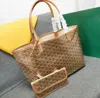 2024 Designerbeutel Mode Handtasche Einkaufstasche Leder Schulter tragen Handtasche Damenbeutel Großkapazität Verbundbeutel Plaid Doppelschwarzer Buchstaben kostenlos Versand