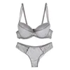 Bras stelt nieuwe sexy mode -slipje en beha -sets push omhoog Franse kant ondergoed BCDE Cup Brassiere vrouwelijke lingerie Y240513