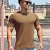 Nouvelle tendance d'été Pullover Round Nou Snake Match Bottom T-shirt Sports Fitness Top Top Men S Sleeve Op Hort Leeve