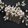 Clips de cheveux Pearl Righestone Wedding Combs Accessoires pour femmes Ornements Bijoux Bridal Headpiece