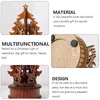 Dekoracyjne figurki Trojan Music Box Musical Toy Desktop Dekoracja Choinka Prezent dla dziewczyny drewniany