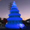 ブロワー付きの10MH（33フィート）無料ドアシップアウトドアアクティビティコマーシャルLED照明巨大なインフレータブルクリスマスツリーエアバルーンモデル