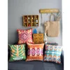 Kussen linnen deksel huisdecoratief Zuidoost -Azië kleurrijke geometriepatroon 9314 behuizing bankenstoel taille