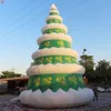 ブロワー付きの10MH（33フィート）無料ドアシップアウトドアアクティビティコマーシャルLED照明巨大なインフレータブルクリスマスツリーエアバルーンモデル