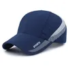 Geniş Memlu Şapkalar Erkek Kadın Açık Hava Beyzbol Mesh Şapkası Koşuyor Visor Hızlı Kuru Kaplama Güneş Koruma Ovma Araçlar için