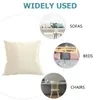 Pillow 2 Pcs Imitation Silk Pillowcase Satin Throw Cover Faux Covers Sofa Square Euro Sham Silky For