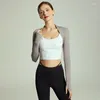 Aktiva skjortor dans med samma stil balett sjal sportblus cardigan fitness jacka kort elegant liten klippt kvinnlig deportivos mujer gym