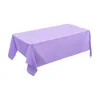 Plastic Disposable Solid Color Tablecloth Birthday Party Wedding Christmas Table Cover Wipe Desk Cloth Decor Covers Rectangle 240514