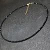 50pcs / lot marque de mode simple perles noires