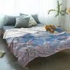 Blankets Blue Sky Clouds Flowers Throws For Sofa Bed Winter Soft Plush Warm Throw Blanket Holiday Gifts