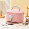 Cosmetic Bags Women's Tulip Flowers Pouch Makeup Bag Ins Large Capacity Travel Corduroy Zipper Toiletry Portable Storage Box