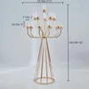 Candlers 4pcs Metal Candelabra Stands Table de mariage Centres de table Route Child