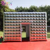 Großhandel neu Design 8x6x4mh (26x20x13,2ft) Riese aufblasbarer Quadratzelt Air geblasenes Messezelt für Outdoor Party Event Decoration Toys Sports Sportarten