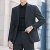 Мужские костюмы 2024 Весна и осень повседневный мужчина Blazer Fashion Slim Fit Corean Style костюм Masculino мужская куртка L85