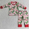 Giyim setleri çocuk tasarımcı kıyafetleri kızlar pijama seti butik Noel kız bebek pijama kardeşi erkekler gece giysileri