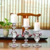 Candle Holders European Transparent Crystal Glass Holder Romantic Wedding Centerpieces Tables Coffee Decor Candelabra Home Decoration