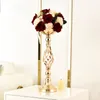 Vaser Europe Style Candlestick Flower Vase Table Centerpiece Rack Candle Holder For Wedding Event Home Dinning Decor
