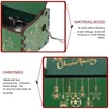Figurines décoratines Boîte de musique de Noël décor en bois décorations musicales cadeaux cadeaux cadeaux pour femmes objets ornements Case commémorative