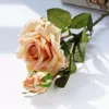 Hög realistisk dekorativ kvalitet blommor ins rosor dagliga hem dekoration hotell konstgjord blomma ros bukett bröllop placering
