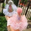 Accesorios para el cabello Girls Crown Princess Headband Pink Lace Flower Crown Baby Hair Band Band Born Photo Props Party Kids Hair Accessories