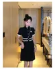 Casual Dresses Office For Women short Sleeve Button Lapel Waist Belt A Line Elegant Work Business Church Wear Asian size S-XL
