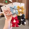 Accessoires de cheveux 2pcs Bow Kids Clips de cheveux Sweet Petit Girl Hairpins Color Color Bowknot Barrettes Baby Hair Accessoires