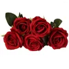 Decorative Flowers Artificial Rose Shop Home Office Erfect Gift Lifelike Appearance Low Maintenance Realistic Design
