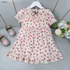 Top pour bébé Robe Broidered Lace Collar Girl Jupe Taille 100-160 MOSHAMME MODE DES ENFANTS CHANGE