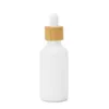 Vitt porslinglas Essential Oil Bottles Skin Care Serum Droper Bottle With Bamboo Pipette 10 ml 15 ml 20 ml 30 ml 50 ml 100 ml QBUXS PFANMM