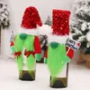 Grinch Cartoon Dekoration Paar Weihnachtslieferungen Dekorative Weinflaschen Set Küchentisch Dress Up Requisiten Großhandel