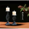 Candle Holders Hollow Holder Wedding Candlelight Dinner Decoration Vintage Titular De La Vela Home WT5ZT